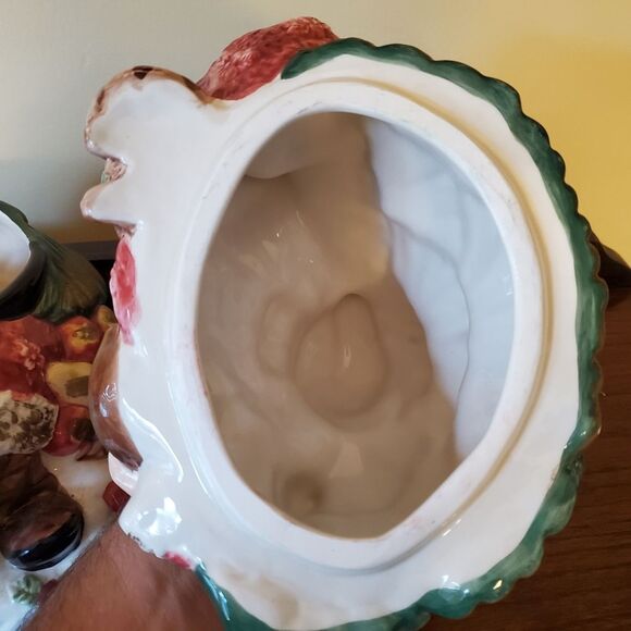 Fitz & Floyd Forest Festival Santa Cookie Jar - Picture 8 of 11